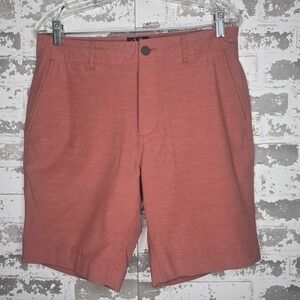 Faherty All Day Shorts Mens 30 Rose Red 9" Inseam 4 Way‎ Stretch Chino MSC0012